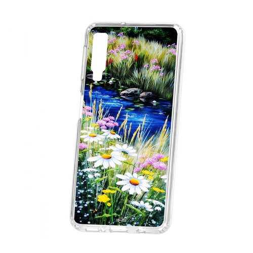 Чехол Kruche Samsung Galaxy A7 (2018) A750 Print Ромашки у ручья в МегаФон