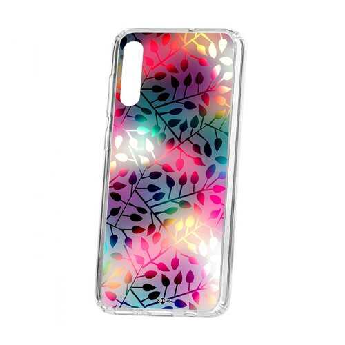 Чехол Kruche Samsung Galaxy A70 2019 Print Цветные листья в МегаФон