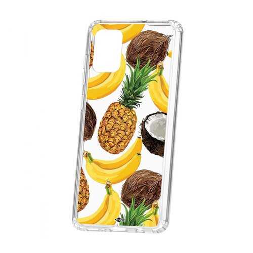 Чехол Kruche Samsung Galaxy A71 Print Тропический микс в МегаФон