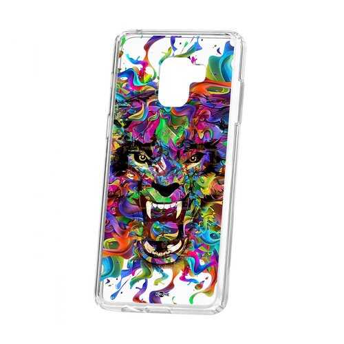 Чехол Kruche Samsung Galaxy A8+ 2018 (A730) Print Colored beast в МегаФон