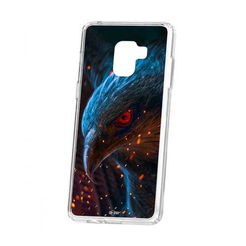 Чехол Kruche Samsung Galaxy A8+ 2018 (A730) Print Орел в МегаФон