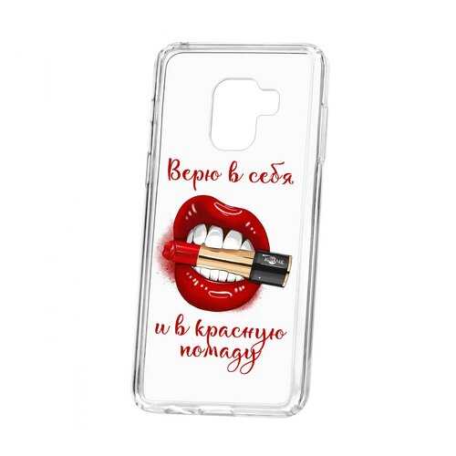 Чехол Kruche Samsung Galaxy A8 Print Red lipstick в МегаФон