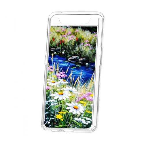 Чехол Kruche Samsung Galaxy A80 Print Ромашки у ручья в МегаФон