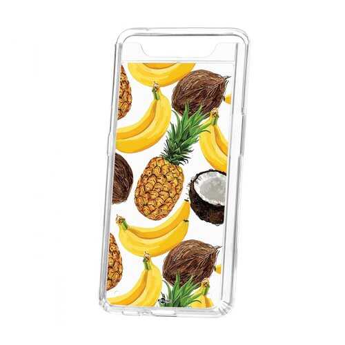 Чехол Kruche Samsung Galaxy A80 Print Тропический микс в МегаФон