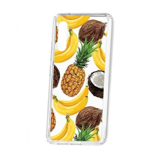 Чехол Kruche Samsung Galaxy A90 5G Print Тропический микс в МегаФон