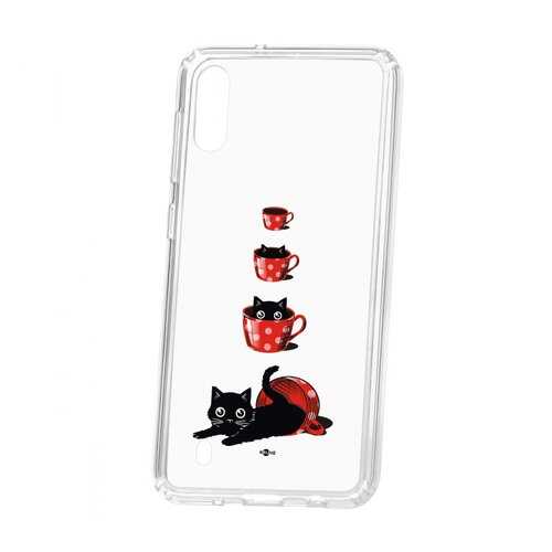 Чехол Kruche Samsung Galaxy M10 Print Котенок в чашке в МегаФон