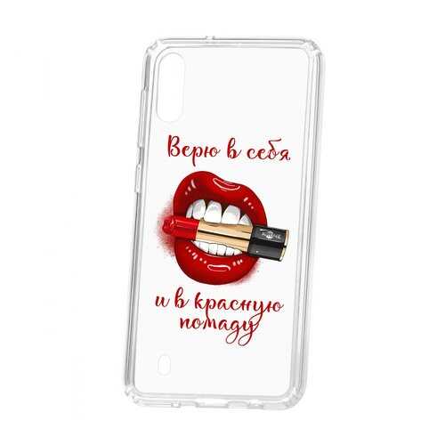 Чехол Kruche Samsung Galaxy M10 Print Red lipstick в МегаФон
