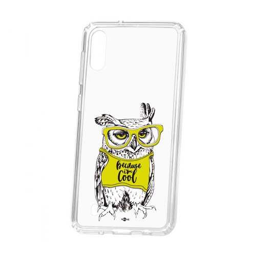 Чехол Kruche Samsung Galaxy M10 Print Сова в очках в МегаФон