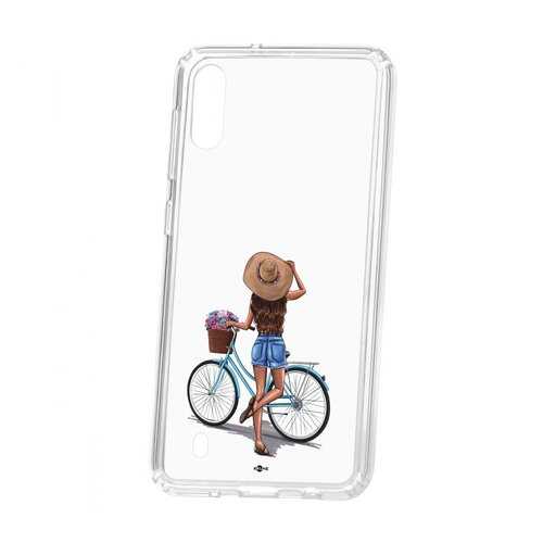 Чехол Kruche Samsung Galaxy M10 Print Велосипедная прогулка в МегаФон