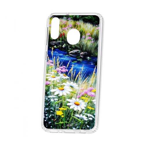 Чехол Kruche Samsung Galaxy M20 Print Ромашки у ручья в МегаФон