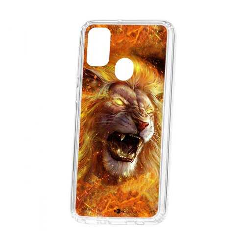 Чехол Kruche Samsung Galaxy M30S Print Лев в МегаФон