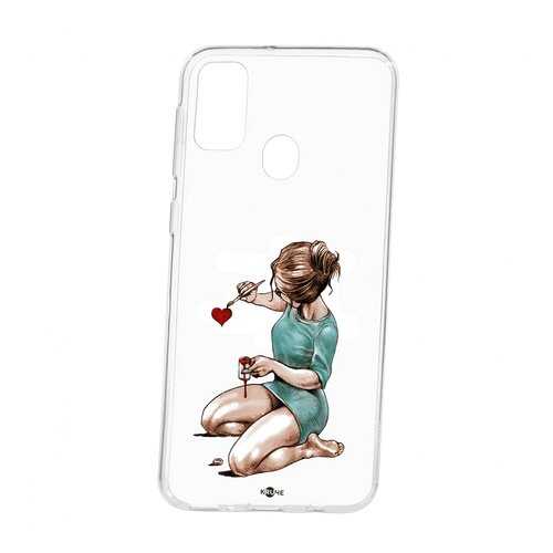 Чехол Kruche Samsung Galaxy M30S Print Рисуя любовь в МегаФон