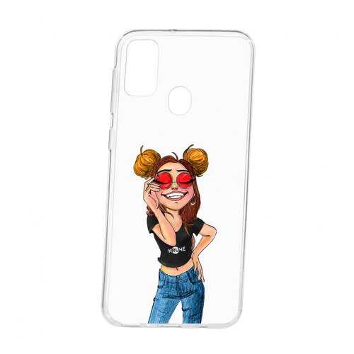 Чехол Kruche Samsung Galaxy M30S Print Smiling в МегаФон