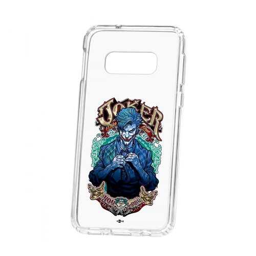 Чехол Kruche Samsung Galaxy S10e Print Джокер в МегаФон