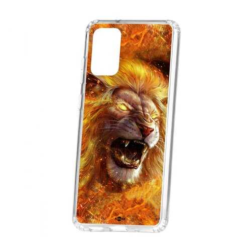 Чехол Kruche Samsung Galaxy S20 Plus Print Лев в МегаФон