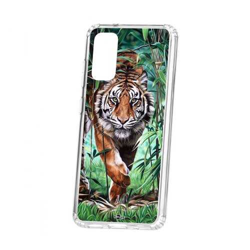 Чехол Kruche Samsung Galaxy S20 Print Крадущийся тигр в МегаФон