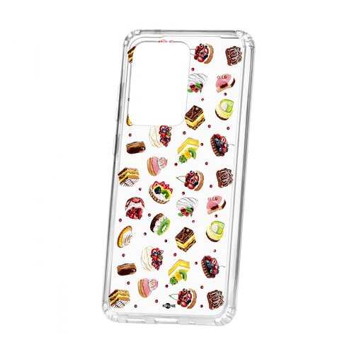 Чехол Kruche Samsung Galaxy S20 Ultra Print Cake в МегаФон