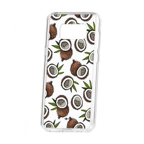 Чехол Kruche Samsung Galaxy S8 Plus Print Кокосы в МегаФон