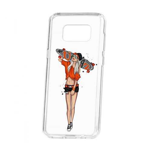 Чехол Kruche Samsung Galaxy S8 Plus Print Лонгборд в МегаФон