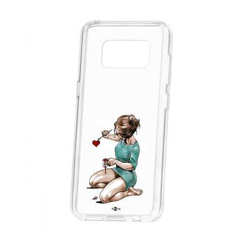 Чехол Kruche Samsung Galaxy S8 Print Рисуя любовь в МегаФон