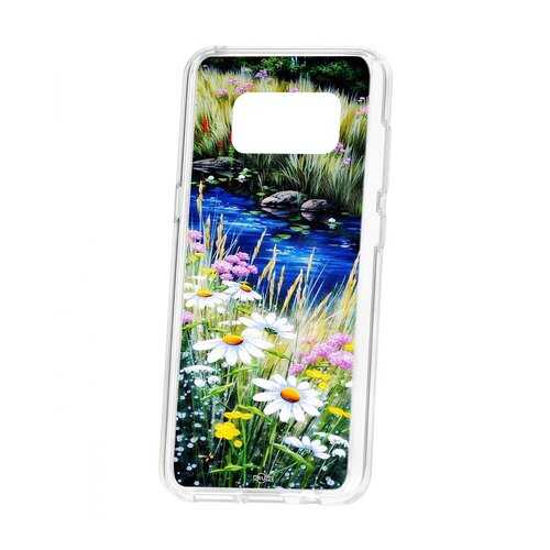 Чехол Kruche Samsung Galaxy S8 Print Ромашки у ручья в МегаФон