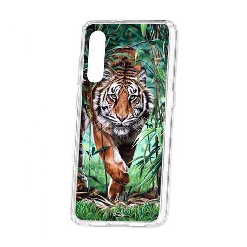 Чехол Kruche Xiaomi Mi 9 Print Крадущийся тигр в МегаФон