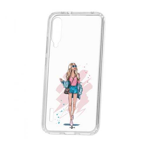 Чехол Kruche Xiaomi Mi A3 Print Fashion Girl в МегаФон