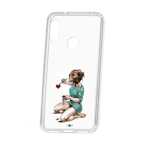 Чехол Kruche Xiaomi Redmi 6 Pro Print Рисуя любовь в МегаФон