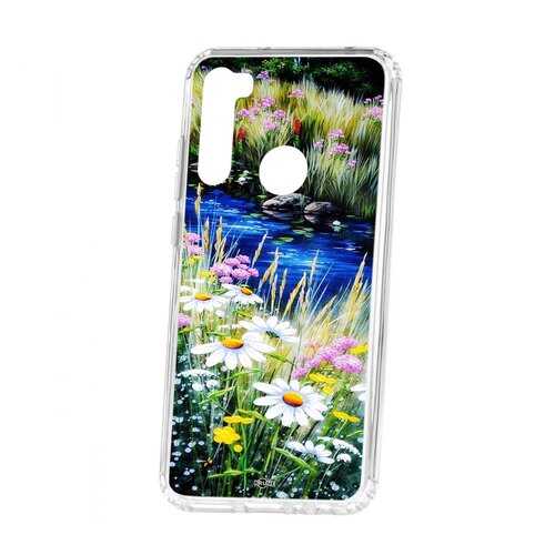 Чехол Kruche Xiaomi Redmi Note 8T Print Ромашки у ручья в МегаФон