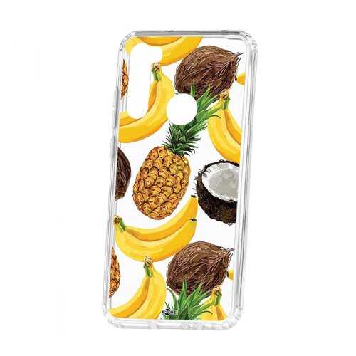 Чехол Kruche Xiaomi Redmi Note 8T Print Тропический микс в МегаФон