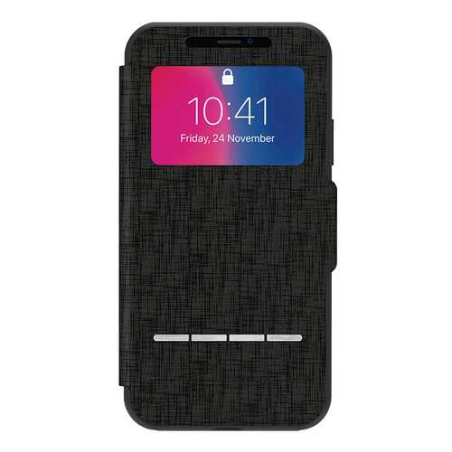 Чехол Moshi SenseCover для iPhone X - Metro Black 99MO072010 в МегаФон