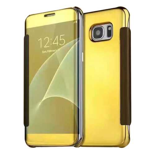 Чехол MyPads для Samsung Galaxy A7 2016 /A7100 /A710F /A7 5.5 Clear View Cover Gold в МегаФон