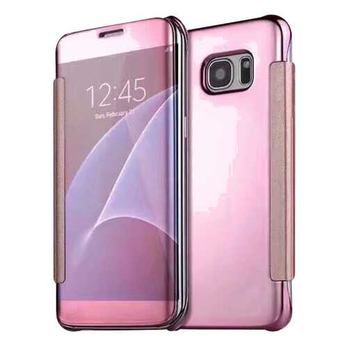 Чехол MyPads для Samsung Galaxy C9 Pro Clear View Pink в МегаФон