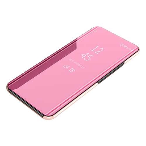 Чехол MyPads для Samsung Galaxy J3 Prime Clear View J3 (2017) SM-J330F Cover Pink в МегаФон