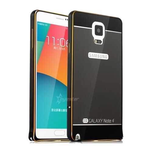 Чехол MyPads для Samsung Galaxy Note 4 Black в МегаФон