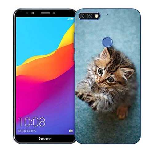 Чехол RE:PA для Huawei Honor 9 с принтом Котёнок на голубом в МегаФон