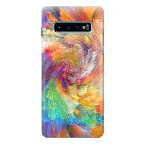 Чехол RE:PA для Samsung Galaxy S10 Plus с принтом Акварельная красота в МегаФон