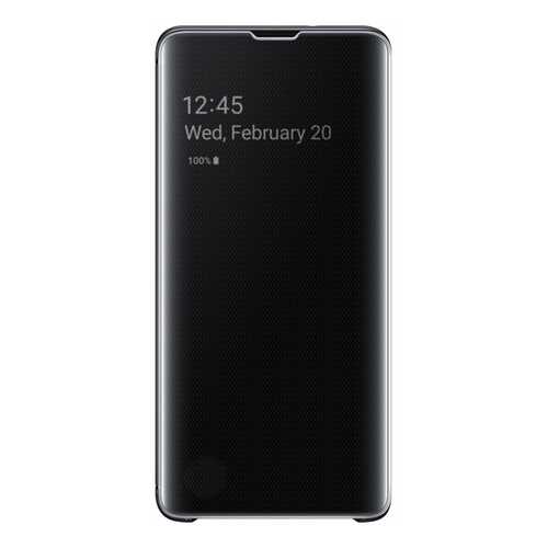 Чехол Samsung Clear View Cover для Galaxy S10 Black в МегаФон