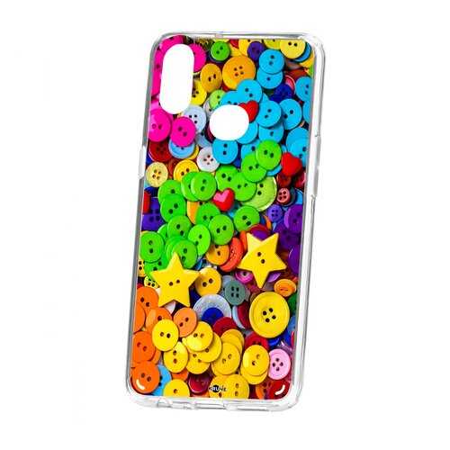 Чехол Samsung Galaxy A10S Kruche Print Пуговки в МегаФон