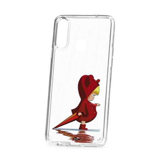 Чехол Samsung Galaxy A20S Kruche Print Девочка с зонтом в МегаФон
