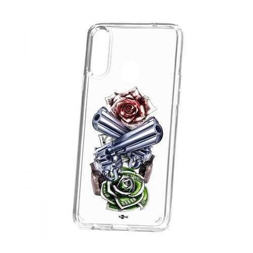 Чехол Samsung Galaxy A20S Kruche Print Карты деньги 2 ствола в МегаФон