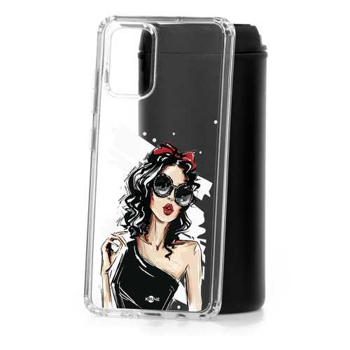 Чехол Samsung Galaxy A51 Kruche Print Фэшн леди в МегаФон