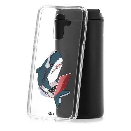 Чехол Samsung Galaxy A6 Plus (2018) A605f Kruche Print Акула в МегаФон