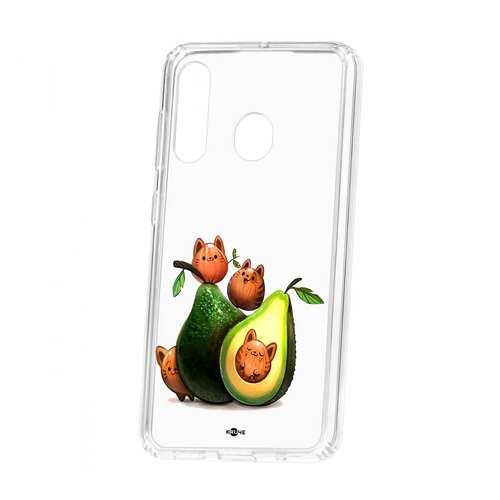 Чехол Samsung Galaxy A60 2019 Kruche Print Авокотики в МегаФон