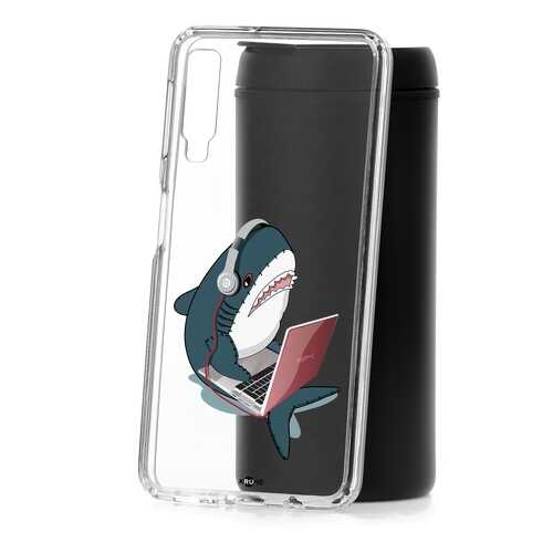 Чехол Samsung Galaxy A7 (2018) A750 Kruche Print Акула в МегаФон