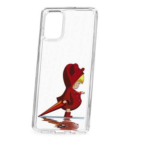 Чехол Samsung Galaxy A71 Kruche Print Девочка с зонтом в МегаФон