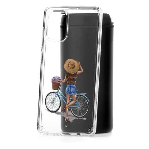 Чехол Samsung Galaxy A71 Kruche Print Велосипедная прогулка в МегаФон