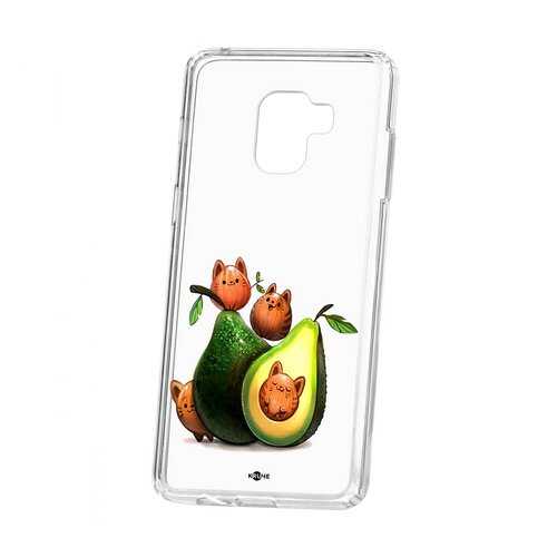 Чехол Samsung Galaxy A8+ 2018 (A730) Kruche Print Авокотики в МегаФон