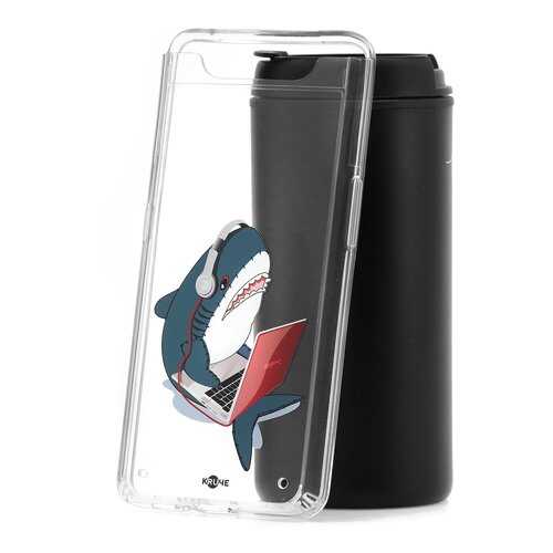 Чехол Samsung Galaxy A80 Kruche Print Акула в МегаФон