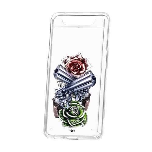 Чехол Samsung Galaxy A80 Kruche Print Карты деньги 2 ствола в МегаФон
